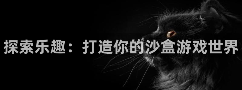 探索乐趣：打造你的沙盒游戏世界