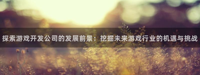 沐鸣娱乐怎么注册会员：探索游戏开发公司的