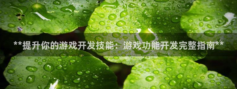 沐鸣平台：**提升你的游戏开发技能：游戏