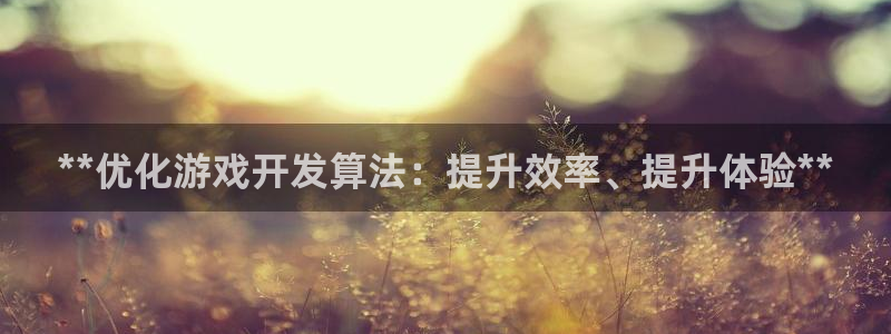 沐鸣平台是黑平台吗知乎：**优化游戏开发