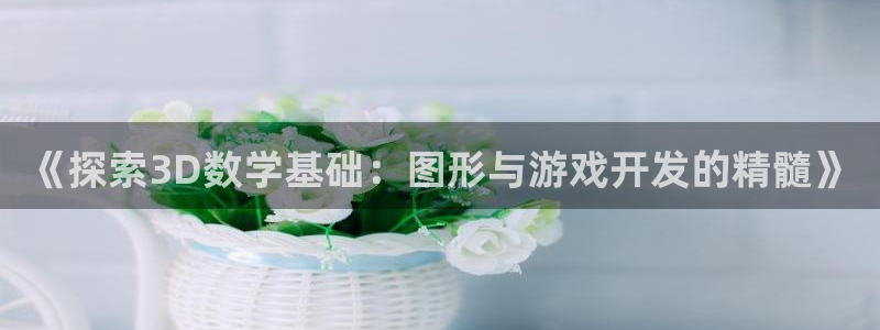 沐鸣娱乐平台登录入口下载：《探索3D数学