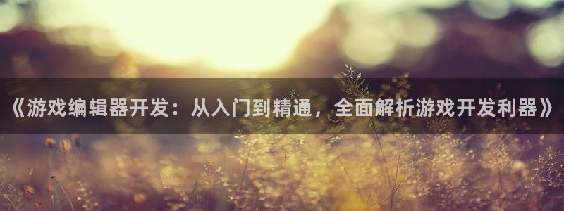 手机版沐鸣客户端下载：《游戏编辑器开发：